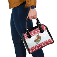 Malta Christmas Shoulder Handbag Presepju Nativity Scene on Luzzu Boat - Wonder Print Shop