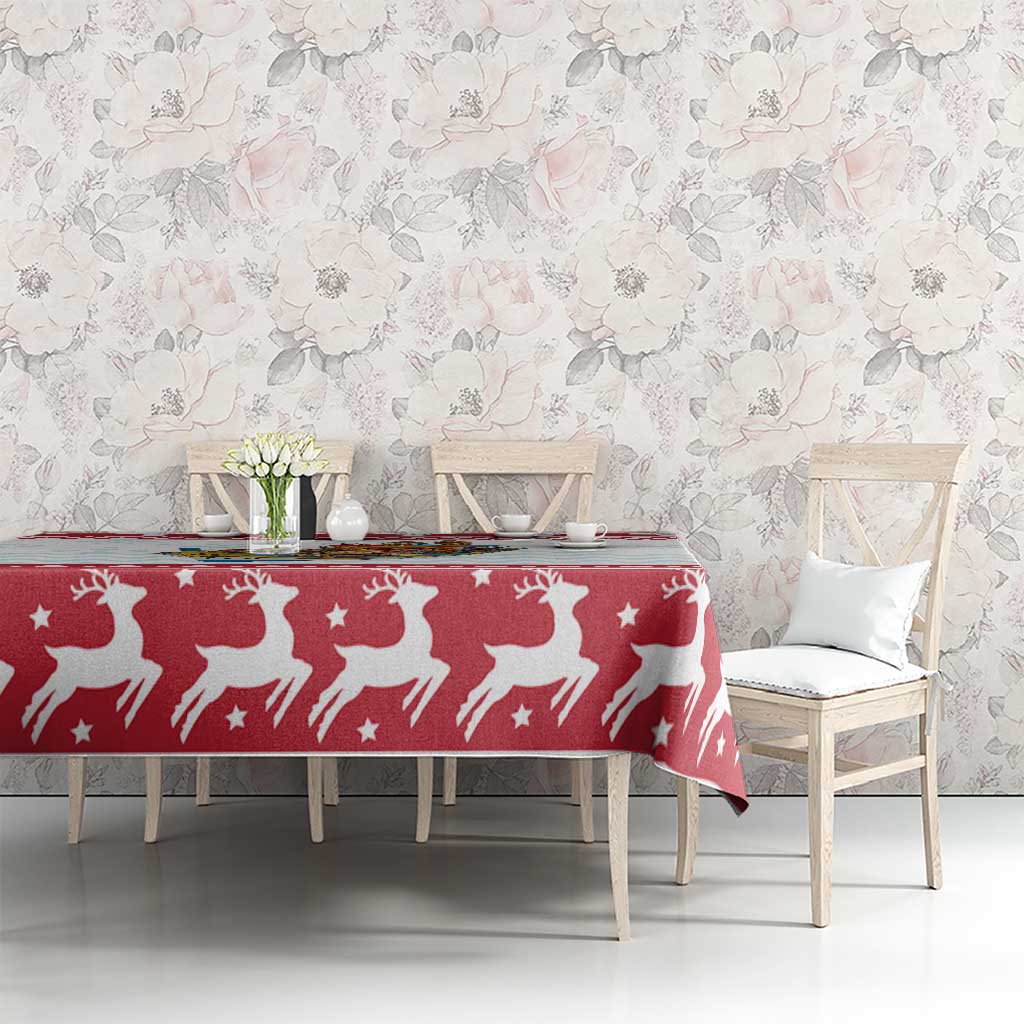 Malta Christmas Tablecloth Presepju Nativity Scene on Luzzu Boat - Wonder Print Shop