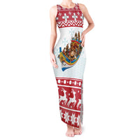 Malta Christmas Tank Maxi Dress Presepju Nativity Scene on Luzzu Boat - Wonder Print Shop