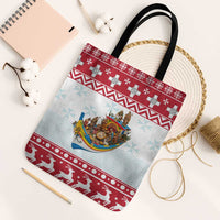 Malta Christmas Tote Bag Presepju Nativity Scene on Luzzu Boat - Wonder Print Shop