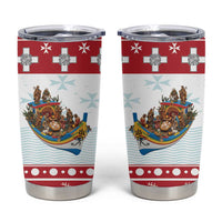 Malta Christmas Tumbler Cup Presepju Nativity Scene on Luzzu Boat - Wonder Print Shop