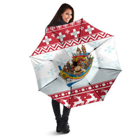 Malta Christmas Umbrella Presepju Nativity Scene on Luzzu Boat - Wonder Print Shop