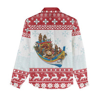Malta Christmas Women Casual Shirt Presepju Nativity Scene on Luzzu Boat - Wonder Print Shop