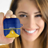 Personalized Merionethshire Wales AirPods Case Celtic Sun and Goat Design - Wonder Print Shop