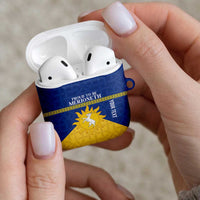 Personalized Merionethshire Wales AirPods Case Celtic Sun and Goat Design - Wonder Print Shop