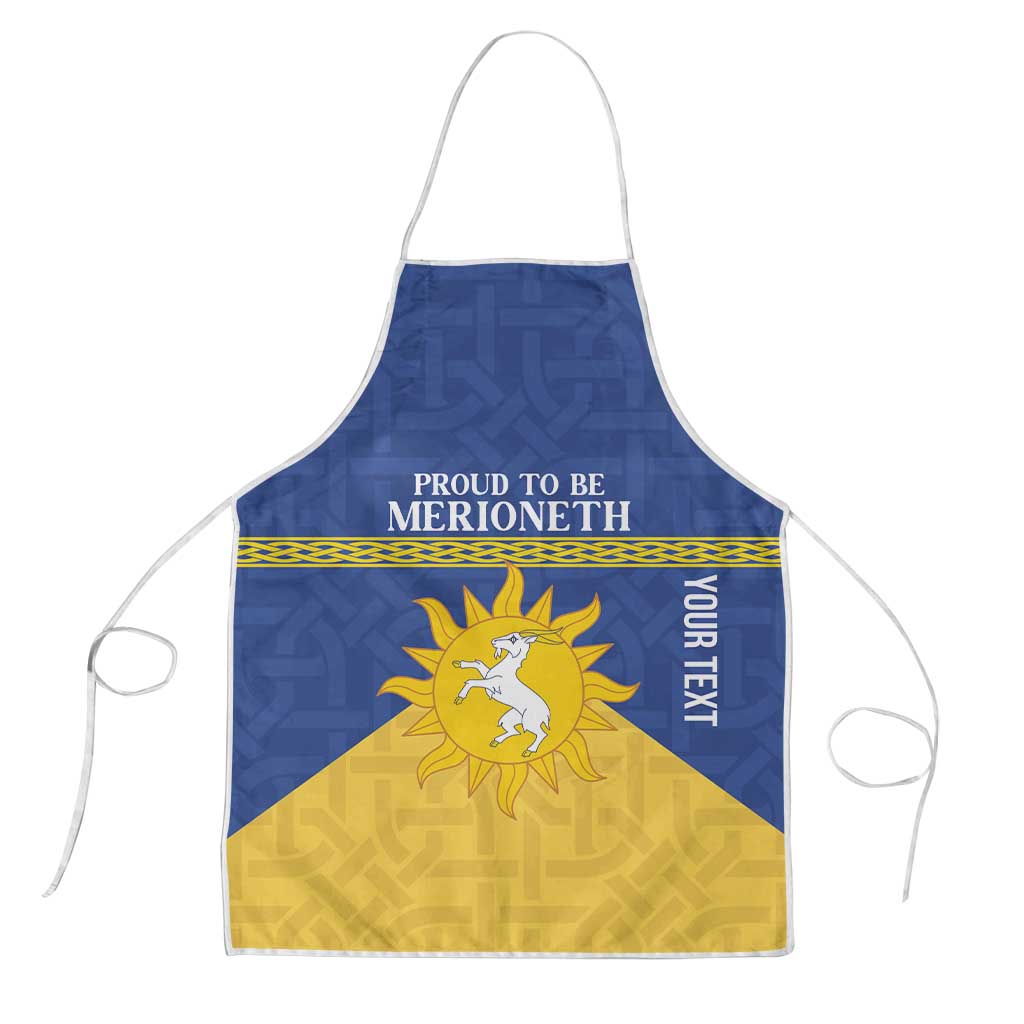 Personalized Merionethshire Wales Apron Celtic Sun and Goat Design - Wonder Print Shop