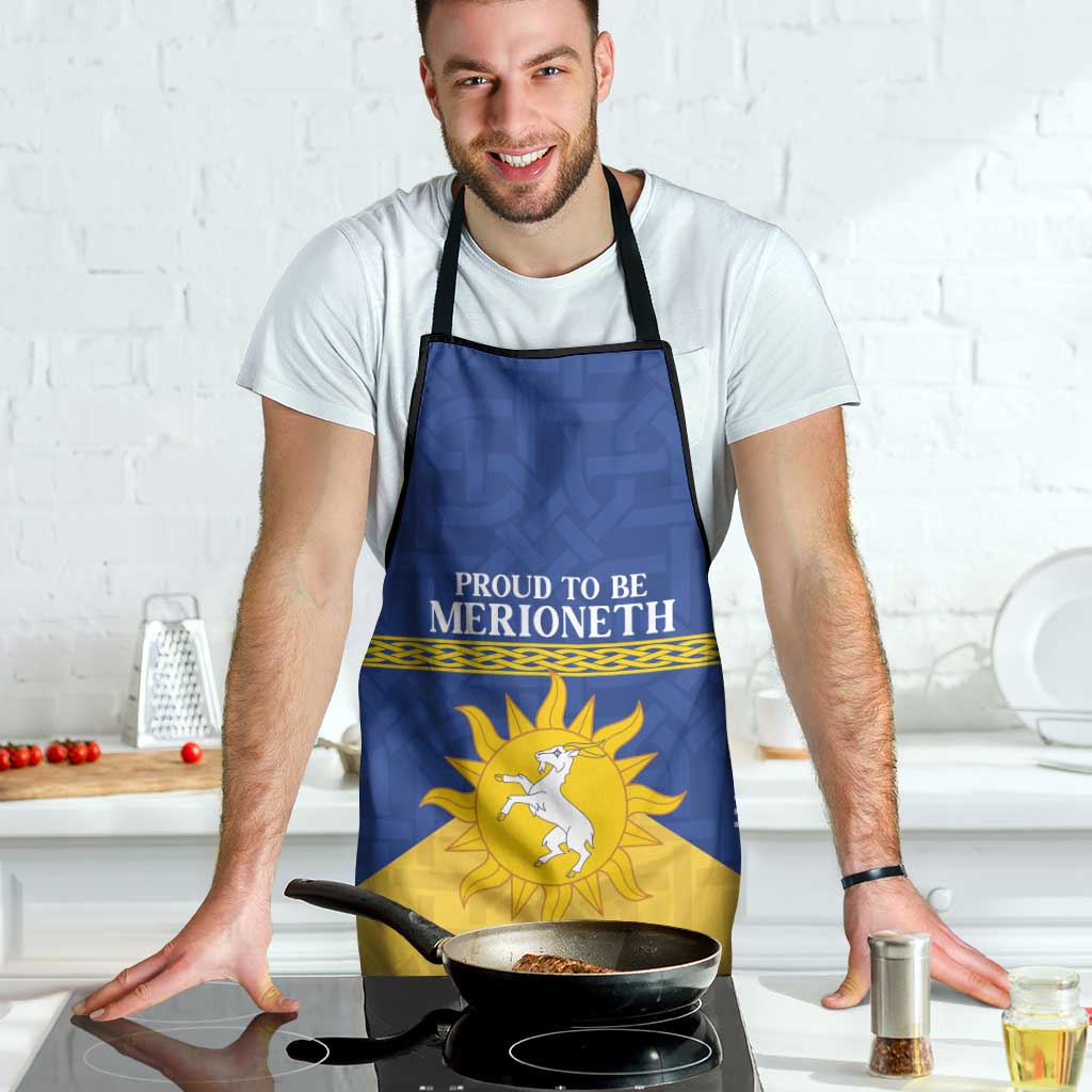 Personalized Merionethshire Wales Apron Celtic Sun and Goat Design - Wonder Print Shop