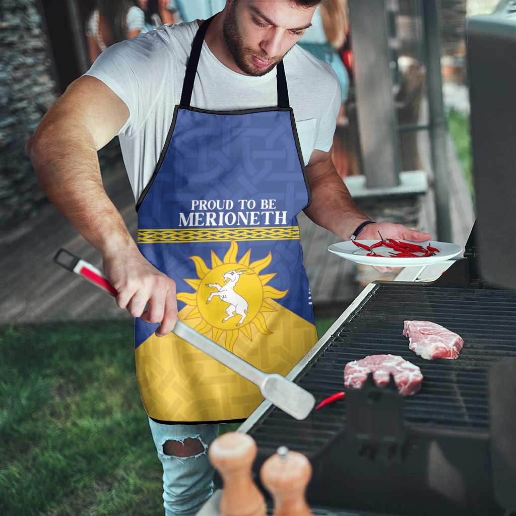 Personalized Merionethshire Wales Apron Celtic Sun and Goat Design - Wonder Print Shop