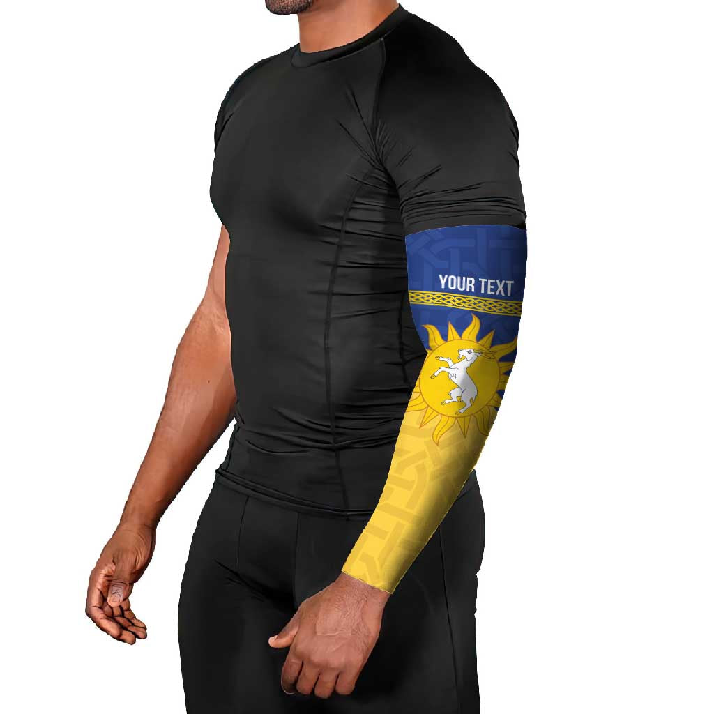 Personalized Merionethshire Wales Arm Sleeves Celtic Sun and Goat Design - Wonder Print Shop