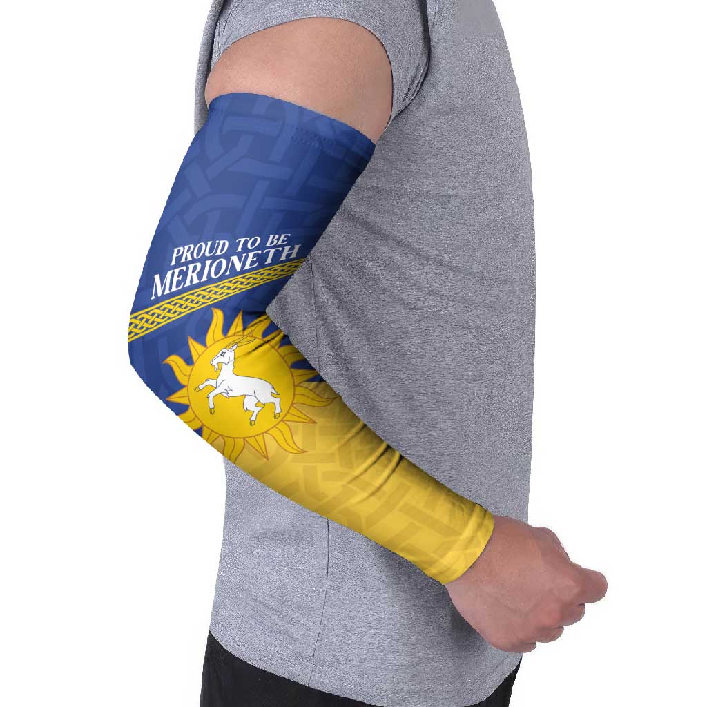 Personalized Merionethshire Wales Arm Sleeves Celtic Sun and Goat Design - Wonder Print Shop
