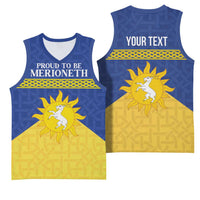 Personalized Merionethshire Wales Basketball Jersey Celtic Sun and Goat Design - Wonder Print Shop