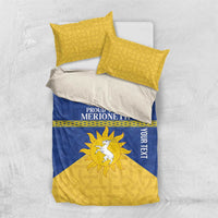 Personalized Merionethshire Wales Bedding Set Celtic Sun and Goat Design - Wonder Print Shop