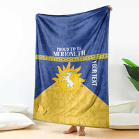 Personalized Merionethshire Wales Blanket Celtic Sun and Goat Design - Wonder Print Shop