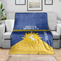 Personalized Merionethshire Wales Blanket Celtic Sun and Goat Design - Wonder Print Shop