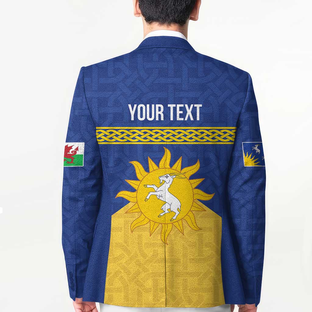 Personalized Merionethshire Wales Blazer Celtic Sun and Goat Design - Wonder Print Shop