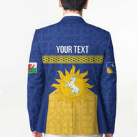 Personalized Merionethshire Wales Blazer Celtic Sun and Goat Design - Wonder Print Shop
