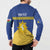 Personalized Merionethshire Wales Button Sweatshirt Celtic Sun and Goat Design - Wonder Print Shop