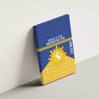 Personalized Merionethshire Wales Canvas Wall Art Celtic Sun and Goat Design - Wonder Print Shop