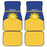 Personalized Merionethshire Wales Car Mats Celtic Sun and Goat Design - Wonder Print Shop