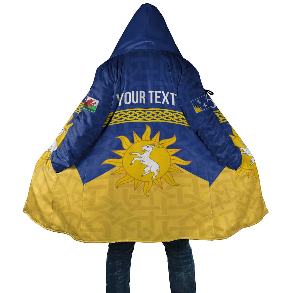 Personalized Merionethshire Wales Cloak Celtic Sun and Goat Design - Wonder Print Shop