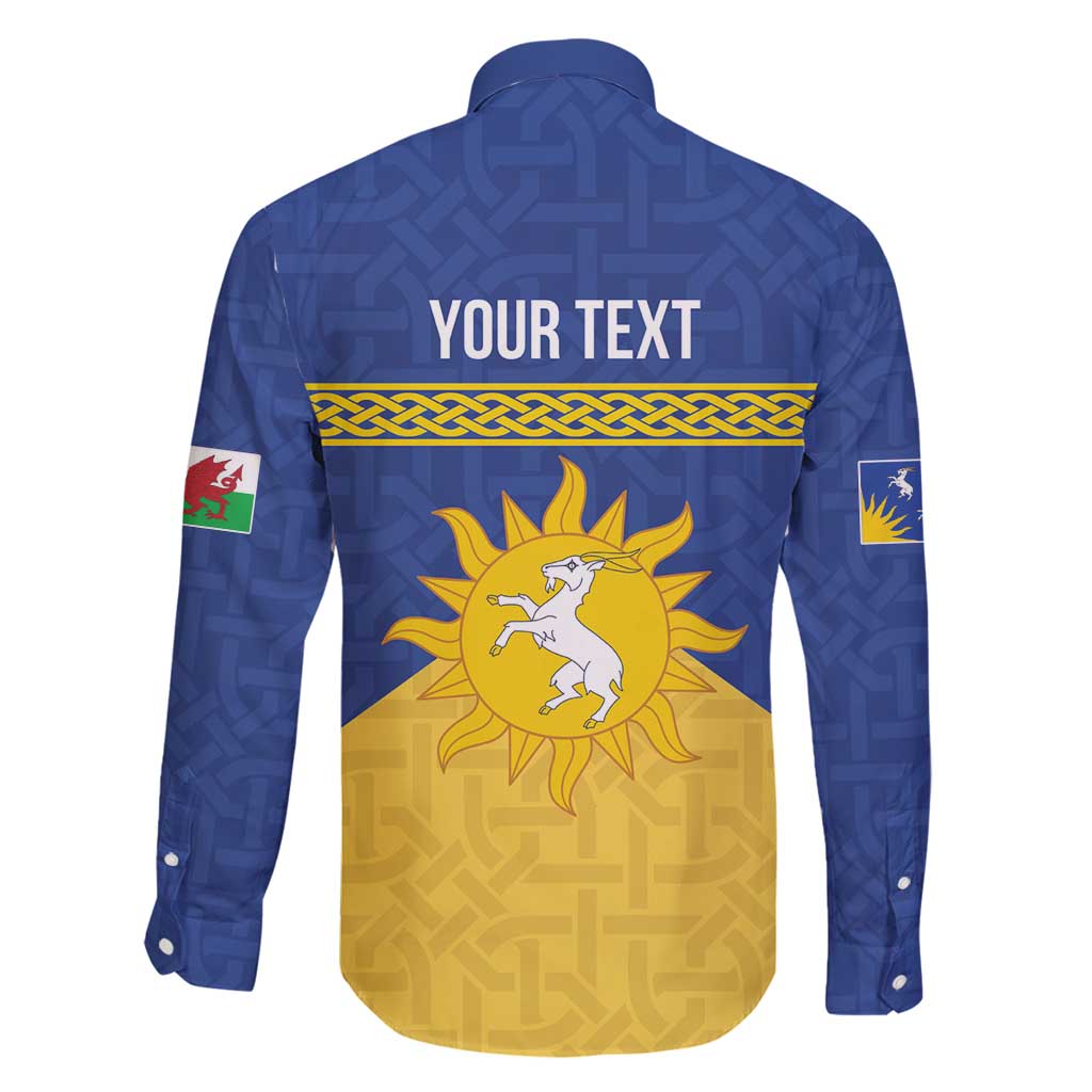 Personalized Merionethshire Wales Family Matching Long Sleeve Bodycon Dress and Hawaiian Shirt Celtic Sun and Goat Design - Wonder Print Shop