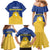 Personalized Merionethshire Wales Family Matching Mermaid Dress and Hawaiian Shirt Celtic Sun and Goat Design - Wonder Print Shop