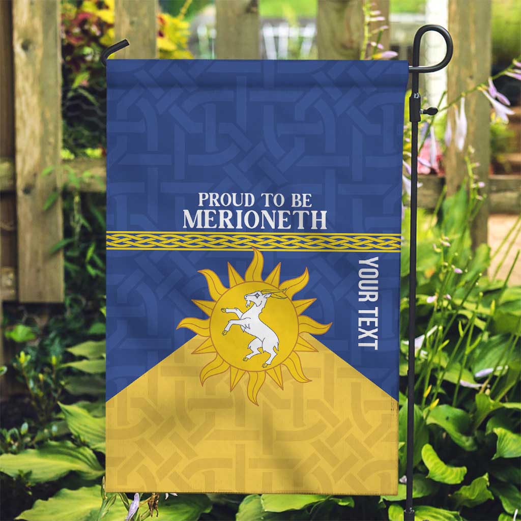 Personalized Merionethshire Wales Garden Flag Celtic Sun and Goat Design - Wonder Print Shop