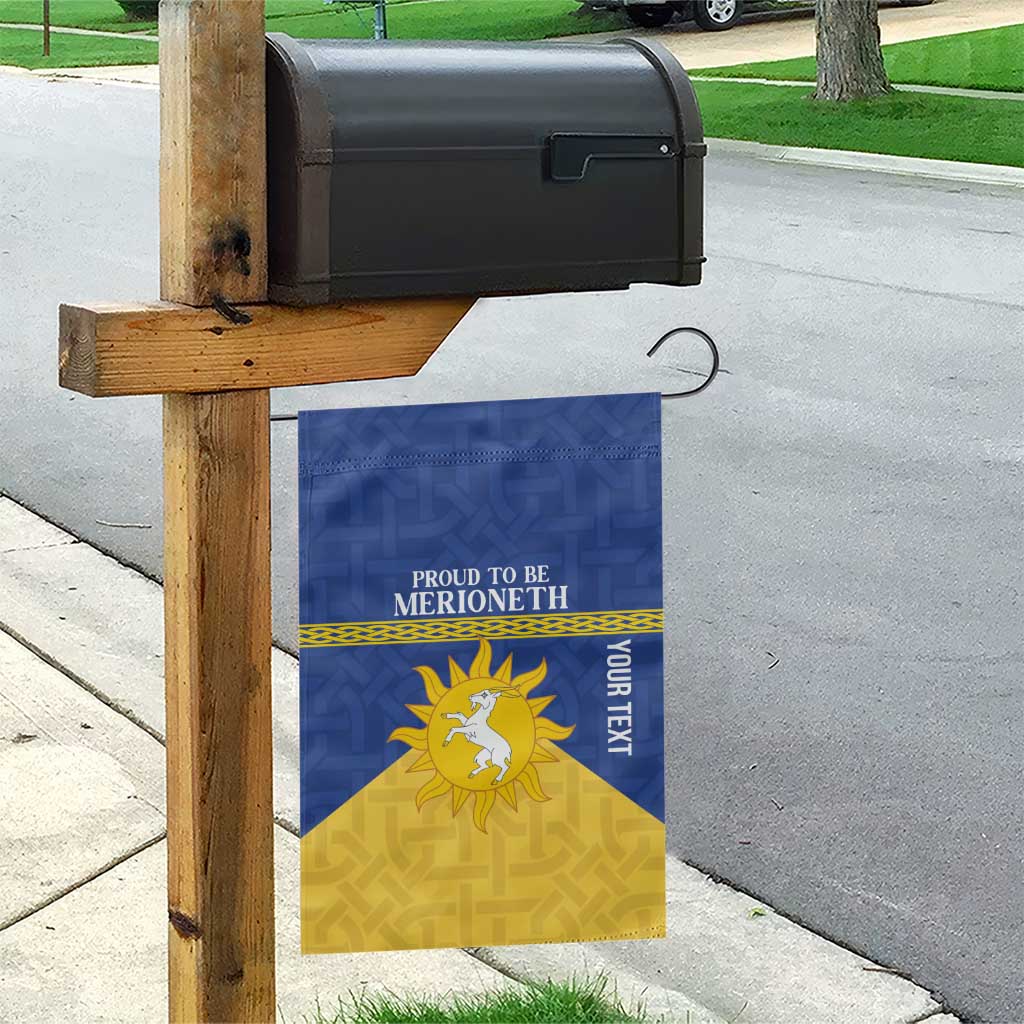 Personalized Merionethshire Wales Garden Flag Celtic Sun and Goat Design - Wonder Print Shop