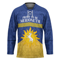 Personalized Merionethshire Wales Hockey Jersey Celtic Sun and Goat Design - Wonder Print Shop