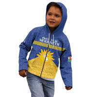 Personalized Merionethshire Wales Kid Hoodie Celtic Sun and Goat Design - Wonder Print Shop