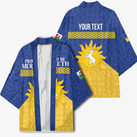 Personalized Merionethshire Wales Kimono Celtic Sun and Goat Design - Wonder Print Shop