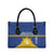 Personalized Merionethshire Wales Leather Bag Celtic Sun and Goat Design - Wonder Print Shop