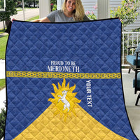 Personalized Merionethshire Wales Quilt Celtic Sun and Goat Design - Wonder Print Shop