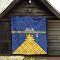 Personalized Merionethshire Wales Quilt Celtic Sun and Goat Design - Wonder Print Shop