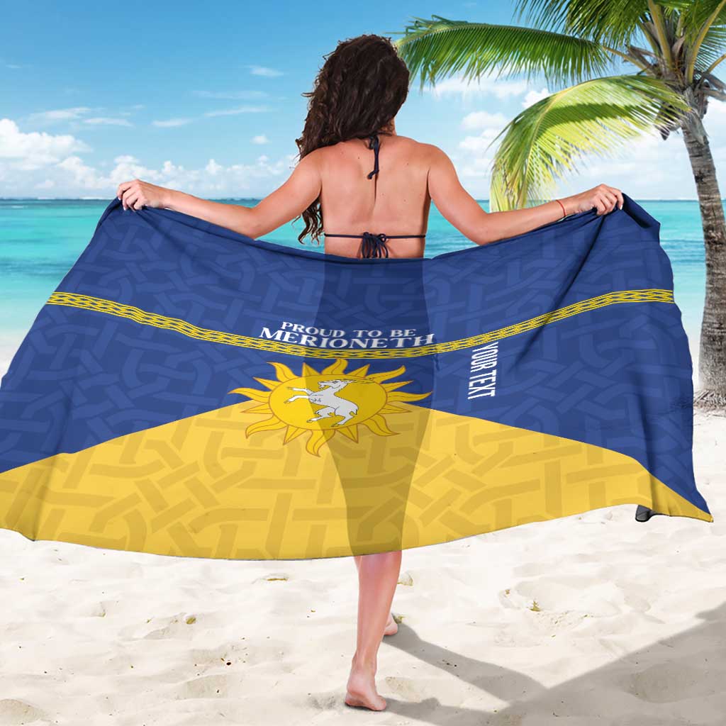 Personalized Merionethshire Wales Sarong Celtic Sun and Goat Design - Wonder Print Shop
