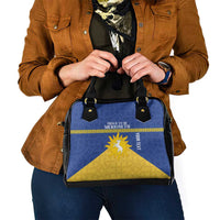 Personalized Merionethshire Wales Shoulder Handbag Celtic Sun and Goat Design - Wonder Print Shop