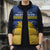 Personalized Merionethshire Wales Sleeveless Puffer Jacket Celtic Sun and Goat Design - Wonder Print Shop