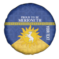 Personalized Merionethshire Wales Spare Tire Cover Celtic Sun and Goat Design - Wonder Print Shop