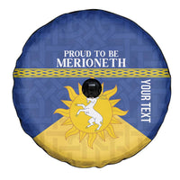 Personalized Merionethshire Wales Spare Tire Cover Celtic Sun and Goat Design - Wonder Print Shop