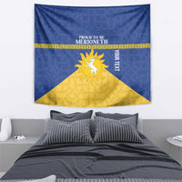 Personalized Merionethshire Wales Tapestry Celtic Sun and Goat Design - Wonder Print Shop