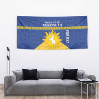 Personalized Merionethshire Wales Tapestry Celtic Sun and Goat Design - Wonder Print Shop