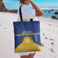 Personalized Merionethshire Wales Tote Bag Celtic Sun and Goat Design - Wonder Print Shop