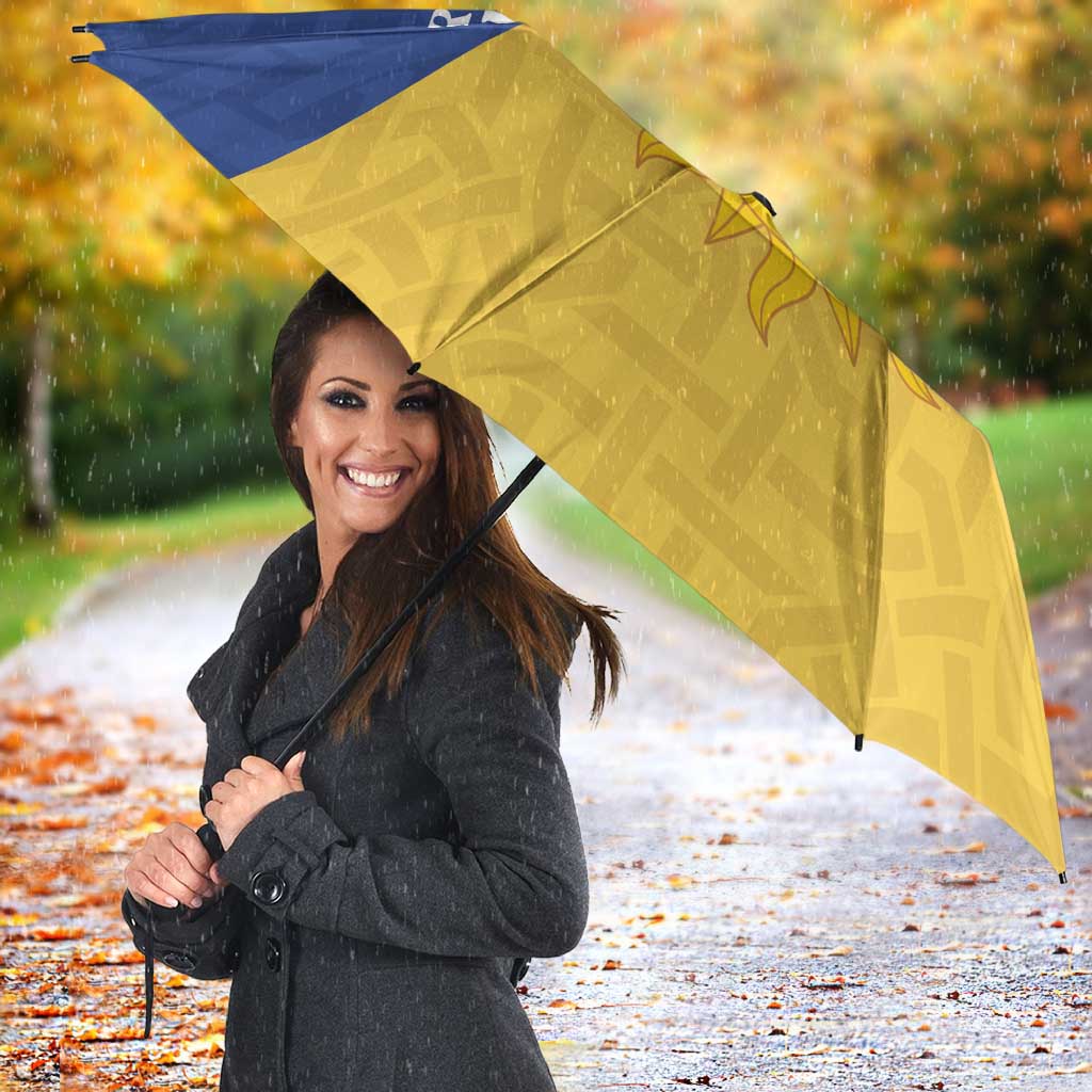 Personalized Merionethshire Wales Umbrella Celtic Sun and Goat Design - Wonder Print Shop