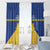 Personalized Merionethshire Wales Window Curtain Celtic Sun and Goat Design - Wonder Print Shop