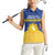 Personalized Merionethshire Wales Women Sleeveless Polo Shirt Celtic Sun and Goat Design - Wonder Print Shop