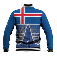 Iceland Hallgrimskirkja Church Baseball Jacket Icelandic Flag Design - Wonder Print Shop