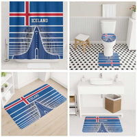Iceland Hallgrimskirkja Church Bathroom Set Icelandic Flag Design - Wonder Print Shop