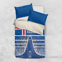 Iceland Hallgrimskirkja Church Bedding Set Icelandic Flag Design - Wonder Print Shop