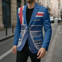 Iceland Hallgrimskirkja Church Blazer Icelandic Flag Design - Wonder Print Shop