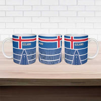 Iceland Hallgrimskirkja Church Ceramic Mug Icelandic Flag Design - Wonder Print Shop